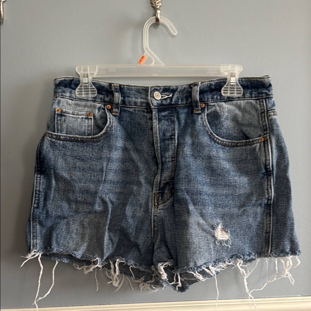 PacSun Blue Jean Shorts Distressed Cut-Off Style